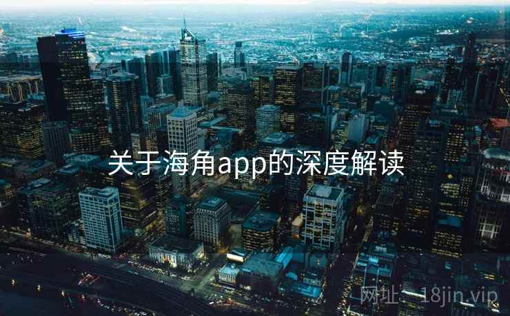 关于海角app的深度解读